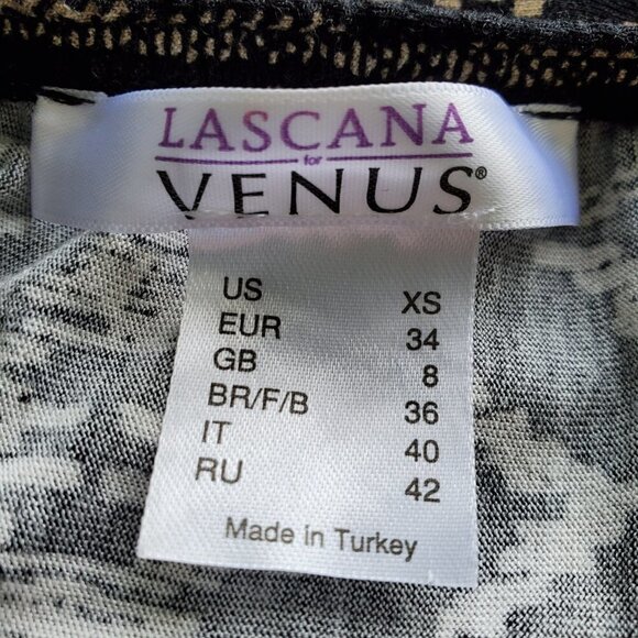 LASCANA Boho Halter Dress Style X29472  Black/Cream Size XS - Picture 5 of 12